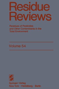 Residue Reviews - Gunther, Francis A.;Gunther, Jane Davies