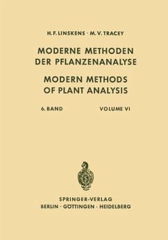 Modern Methods of Plant Analysis / Moderne Methoden der Pflanzenanalyse - Linskens, H. F.; Hesse, Manfred; Hofmann, Eduard; Hudson, J. R.; Knapp, Rüdiger; Lambert, Rudolf; Miller, Carlos O.; Pfleiderer, Gerhard; Sanwal, B. D.; Schmid, Hans; Shibata, Shoji; Zilliken, F. W.; Stern, Herbert; Sucrow, Wolfgang; Tobi¿ka, Josef; Tracey, M. V.; Beiss, Ulrich; Bendall, Fay; Björk, Walter; Bohlmann, F.; Boman, Hans G.; Braun, Richard; Heinen, W.