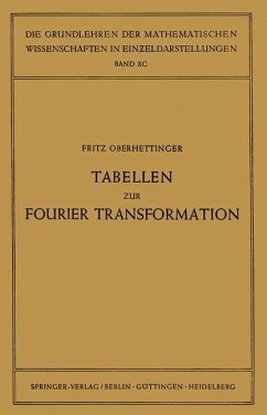 Tabellen zur Fourier Transformation - Oberhettinger, Fritz