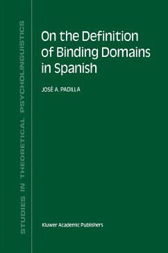 On the Definition of Binding Domains in Spanish - Padilla, J. A.