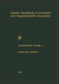 B Boron Compounds / Gmelin Handbook of Inorganic and Organometallic Chemistry B / 1-20 / 1-4 / 4 / 1