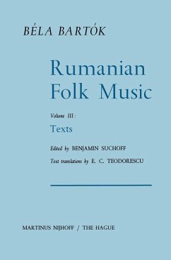 Rumanian Folk Music - Bartók, Béla