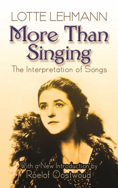More Than Singing (eBook, ePUB) - Lehmann, Lotte