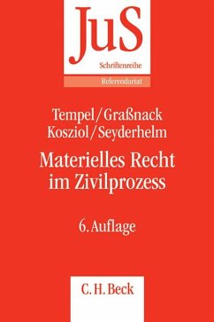 Materielles Recht im Zivilprozess - Tempel, Otto;Grassnack, Christiane;Kosziol, Frank