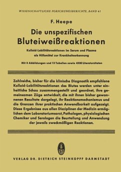 Die unspezifischen Bluteiweissreaktionen - Heepe, Fritz