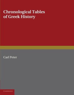 Chronological Tables of Greek History - Peter, Carl