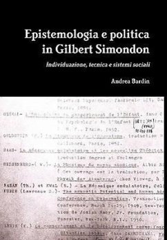 Epistemologia E Politica in Gilbert Simondon (Hardcover) - Bardin, Andrea