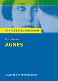 Agnes von Peter Stamm. Textanalyse und Interpretation mit ausführlicher Inhaltsangabe und Abituraufgaben mit Lösungen. (eBook, PDF)