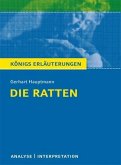 Die Ratten von Gerhart Hauptmann. Textanalyse und Interpretation mit ausführlicher Inhaltsangabe und Abituraufgaben mit Lösungen. (eBook, PDF)