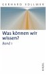 Was können wir wissen? (eBook, PDF) - Bild 1