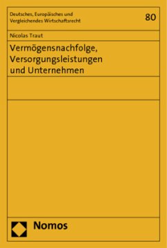 Cover Vermögensnachfolge, Versorgungsleistungen und Unternehmen