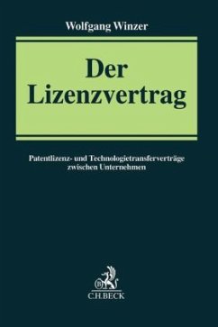 Der Lizenzvertrag - Winzer, Wolfgang