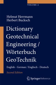 Dictionary Geotechnical Engineering/Wörterbuch GeoTechnik, m. 1 Buch, m. 1 E-Book, 2 Teile - Herrmann, Helmut;Bucksch, Herbert