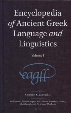 Encyclopedia of Ancient Greek Language and Linguistics (3 Vols)