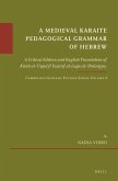 A Medieval Karaite Pedagogical Grammar of Hebrew: A Critical Edition and English Translation of Kitāb Al-ʿuqūd Fī Taṣār