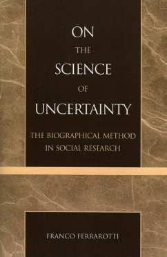 On the Science of Uncertainty (eBook, ePUB) - Ferrarotti, Franco