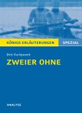 Zweier ohne von Dirk Kurbjuweit - Textanalyse und Interpretation (eBook, ePUB)