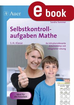 Selbstkontrollaufgaben Mathe für die 3.-4. Klasse (eBook, PDF) - Sommer, Sandra; Sommer, Markus