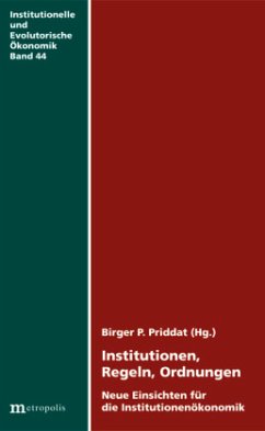 Cover Institutionen, Regeln, Ordnungen