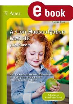 Action-Hausaufgaben Mathe 3+4 (eBook, PDF) - Sommer, Sandra