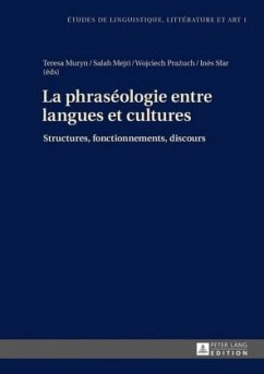 Cover La phraséologie entre langues et cultures