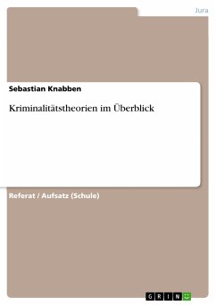 Kriminalitätstheorien im Überblick (eBook, PDF) - Knabben, Sebastian