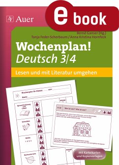 Wochenplan Deutsch 3/4 Lesen/Mit Literatur umgehen (eBook, PDF) - Feder-Scherbaum, T.; Hornfeck, A.