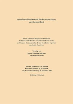 Hydrothermalsynthese und Strukturuntersuchung von Montmorillonit - Schwiete, Rolf