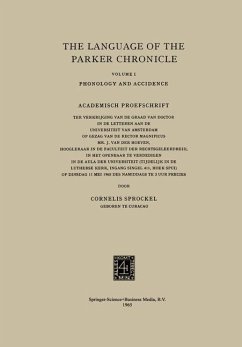 The Language of the Parker Chronicle - Sprockel, Cornelis