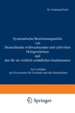 Systematische Bestimmungstafeln von Deutschlands wildwachsenden und cultivirten Holzgewächsen und den für sie wirklich schädlichen Insectenarten - Senft, Ferdinand