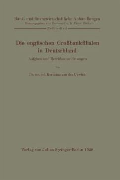 Die englischen Großbankfilialen in Deutschland - Upwich, Hermann van der