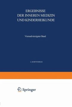 Ergebnisse der Inneren Medizin und Kinderheilkunde - Langstein, L.;Schittenhelm, A.