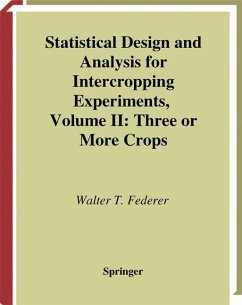 Statistical Design and Analysis for Intercropping Experiments - Federer, Walter T.