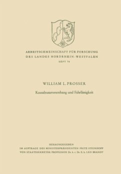 Kausalzusammenhang und Fahrlässigkeit - Prosser, William Lloyd