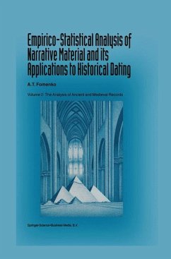 Empirico-Statistical Analysis of Narrative Material and its Applications to Historical Dating - Fomenko, Anatolij T.