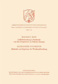 Luftfahrtforschung in Frankreich und ihre Perspektiven im Rahmen Europas - Roy, Maurice