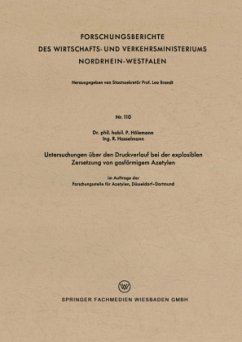 Untersuchungen über den Druckverlauf bei der explosiblen Zersetzung von gasförmigem Azetylen - Hölemann, Paul