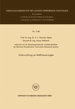 Untersuchung an Meßsteuerungen - Opitz, Herwart