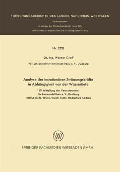 Analyse der instationären Strömungskräfte in Abhängigkeit von der Wassertiefe - Graff, Werner