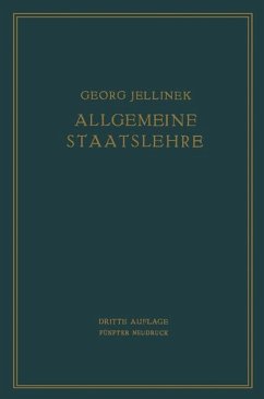 Allgemeine Staatslehre - Jellinek, Georg;Jellinek, Walter