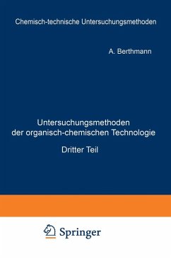 Cover Untersuchungsmethoden der organisch-chemischen Technologie