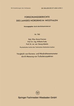 Vergleich von Korona- und Hitzdrahtanemometer durch Messung von Turbulenzspektren - Franzen, Bruno