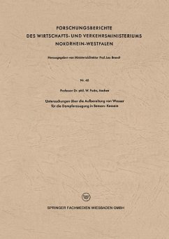 Untersuchungen über die Aufbereitung von Wasser für die Dampferzeugung in Benson-Kesseln - Fuchs, Walter Maximilian