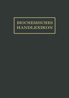 Biochemisches Handlexikon - Dalmer, O.;Klänhardt, F.;Küster, William