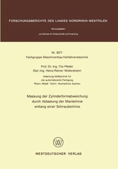 Messung der Zylinderformabweichung durch Abtastung der Mantellinie entlang einer Schraubenlinie - Pfeifer, Tilo