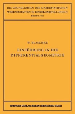 Einführung in die Differentialgeometrie - Blaschke, Wilhelm