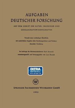 Aufgaben Deutscher Forschung - Brandt, Leo; Arnold, Karl