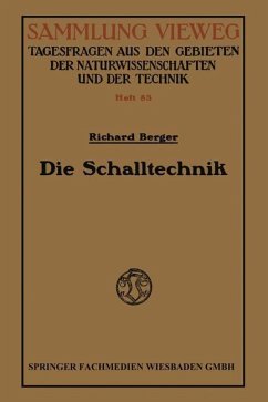 Die Schalltechnik - Berger, Richard