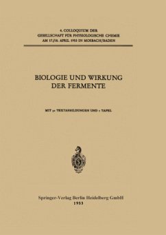 Biologie und Wirkung der Fermente - Lang, Konrad;Bücher, Theodor;Slater, E. C.