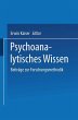 Psychoanalytisches Wissen - Bild 1
